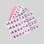 Travel Mini Mahjong Tiles Set - 24/26/28/30mm Bicolor