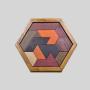 Hexagonal Wooden Puzzle Toys, Montessori Educational Games