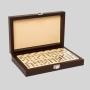 Double Six Nine Domino Storage Box - Luxury PU Leather Case with Logo
