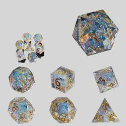 Resin Dice Set - DND Polyhedral RPG Dice