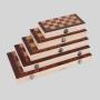3 in 1 Chess Set Wooden Folding Game Board