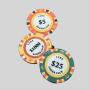 10g Ceramic Poker Chips Tournament Custom Logo OEM