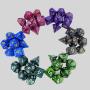 Custom 7PC Colored Jade Polyhedral Dice Set - Plastic