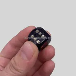 Wooden Dice Set - Custom Mahjong Dice, Black, Bulk