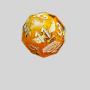 Handmade Resin D&D Dice Set - Flower & Bee Garden Dice