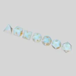 Opal Dice Set - D&D Dice with Gift Case