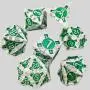 DND Metal Dice Set - 7 Pcs Polyhedral RPG Dice