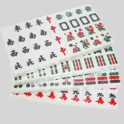 Mini Mahjong Tiles Travel Game Set - 144pcs Blue