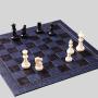 Chess Board Mat PU Leather Foldable Storage Gift