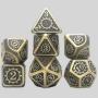 Metal Polyhedral Dice Set - 7pc Bulk Custom D20 Dice