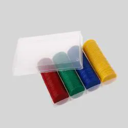 160pcs Poker Chip Cases Acrylic Mahjong Training Aids