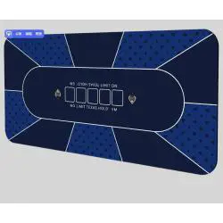Custom Poker Table Mat - Waterproof Rubber Game Board