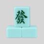 29mm Custom Green Magnetic Mahjong Tiles Set