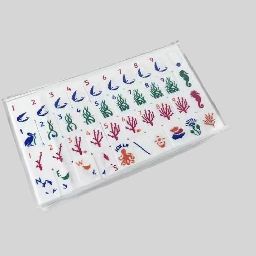 Custom Acrylic Mahjong Set - 160pcs Lucite Casino Tiles