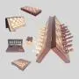 2 in 1 Magnetic Chess & Checkers Board Gift Box