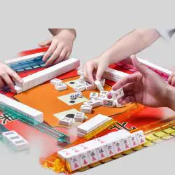 American Mahjong Set 166 Tiles Melamine Travel Game Set