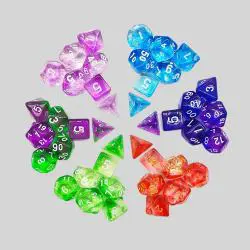 Custom Double Color Polyhedral Dice Set