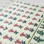Professional 30mm Mahjong Tiles Set - 144pcs Ivory with PVC Box
