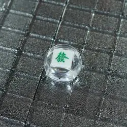 160 Tiles Mahjong Set Acrylic Gold Dice Box
