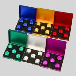Custom Black Metal D6 Dice - Wholesale Bulk Aluminium Steel Dice