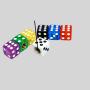 Dice Valve Caps 8V1 Universal Colorful Transparent Motorcycle Tire Covers