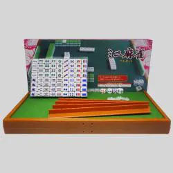Colorful Mahjong Set with Dice & Folding Table