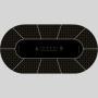 Customizable Poker Mat - 10 Player Texas Casino Table