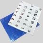 Custom Crystal Mahjong Tiles - Blue/Green, Casino Pattern