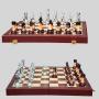 Acrylic Wooden Chess Set - Vintage European King Chess Game
