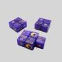 Customized Dice Set - Gold Black Polyhedral D6 Resin Dice