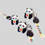 Panda Keychain, Sparrow, Light, Plastic, Custom Logo