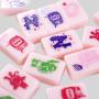 Custom Pink Blue Mahjong Set - Acrylic Box Gift Travel Game