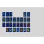 American Mahjong Tiles Set - Acrylic Mahjong Juego Mesa Tiles