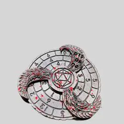 LM Metal Fidget Spinner Board Game - Fun D&D Tool with Storage Box