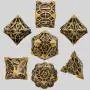 DND Metal Dice Set - 7 Pcs Polyhedral RPG Dice
