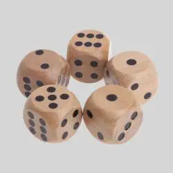 Custom Wooden Dice, Party Game Cubes, Factory Direct