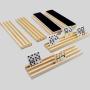 Rustic Pine Domino Racks - Wooden Gift Stand Set