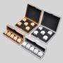 Custom Metal Dice - Black Side, Engraved, Small Packaging