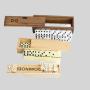 Custom Colored Wooden Domino Set - 28 Pcs with Box