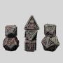 Metal Polyhedral Dice Set - D&D RPG Custom Roleplaying Dice