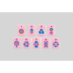 Custom Petal Pink Acrylic Mahjong Tiles Set