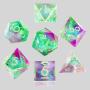 Custom Resin Dice - Purple D&D Dragon Game Dice
