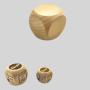 Custom Wooden Dice - Blank 6S Block for DIY Games
