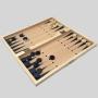 Wooden 3-in-1 Board Games Set - Chess, Checkers, Backgammon