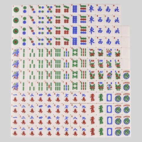 Custom Acrylic Mahjong Tiles - Luxe White Engraved Game Set