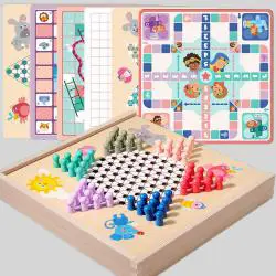 Seven in One Chess Games Kids Wooden Toys