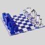 Custom Acrylic Chess Set Transparent Puzzle Game Board Gift Box