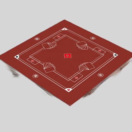 Square American Mahjong Neoprene Mat Gaming Table Pad Blue
