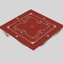 Square American Mahjong Neoprene Mat Gaming Table Pad Blue
