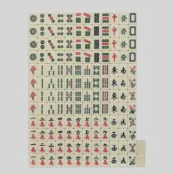 Mini American Mahjong Game Set - 144pcs Travel Mahjong Tiles
